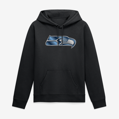 Seattle Seahawks Big & Tall Forged Mascot Hoodie - Black