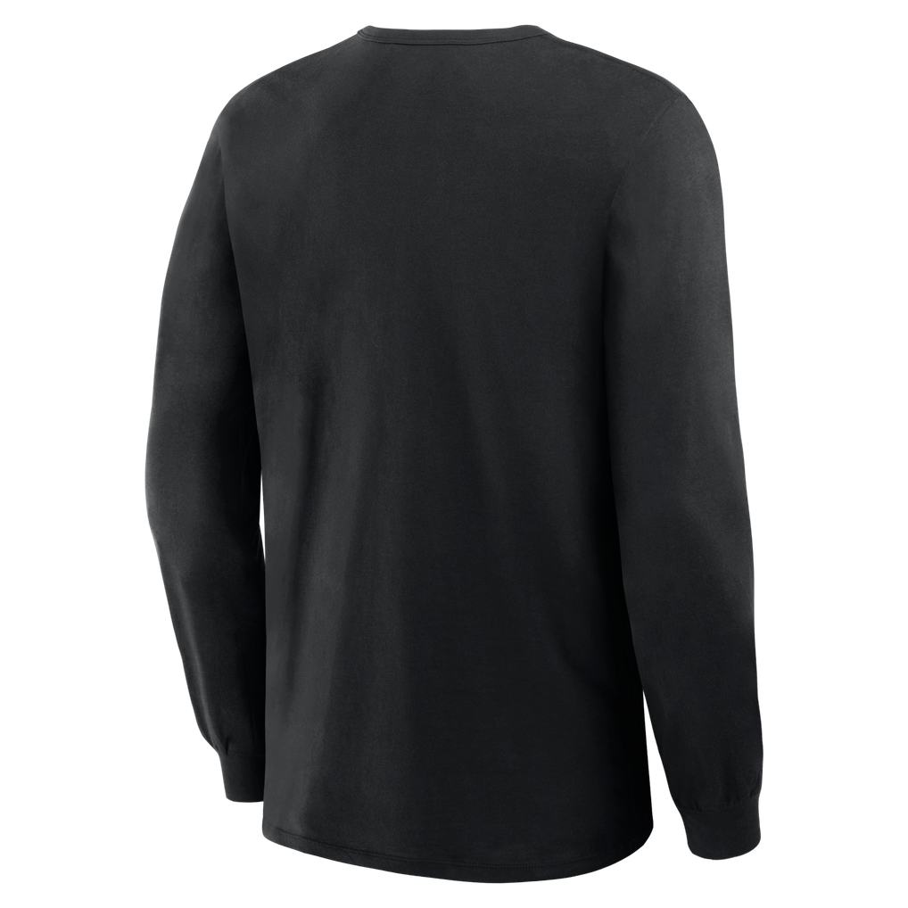 Men's Black Seattle Seahawks Forged Mascot Long Sleeve T-Shirt