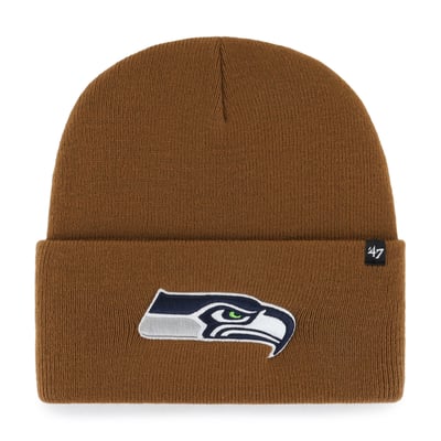 Seattle Seahawks Carhartt x '47 Cuffed Knit Hat - Brown