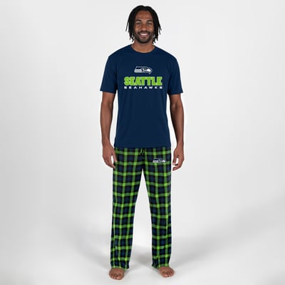  Seattle Seahawks Concepts Sport Big & Tall Highland Sleep Set - College Navy
