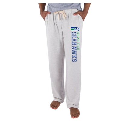  Seattle Seahawks Concepts Sport Mainstream French Terry Tri-Blend Sweatpants - Oatmeal