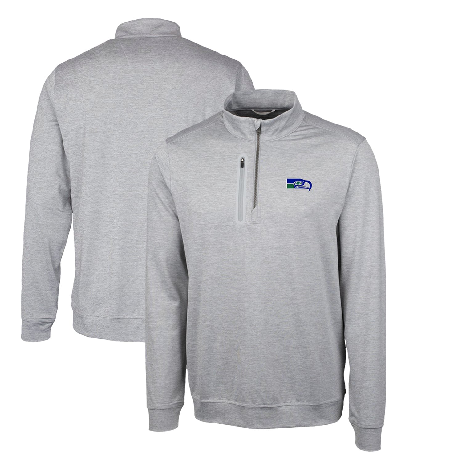 Men's Cutter & Buck Gray Seattle Seahawks Stealth Heathered