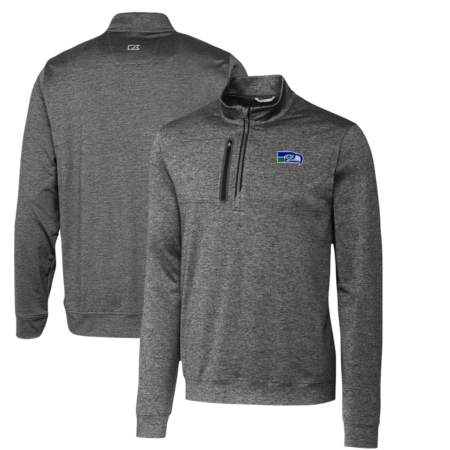 Men's Cutter & Buck Steel Seattle Seahawks Stealth Heathered