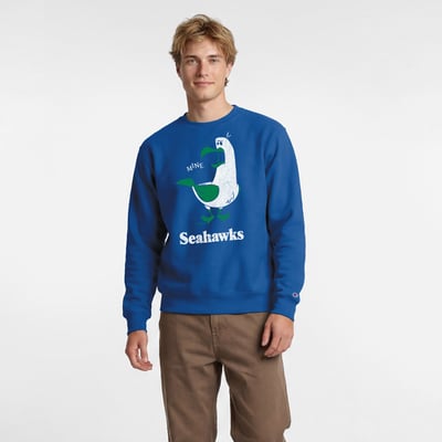 Seattle Seahawks Disney x Champion Seagulls Powerblend Sweatshirt - Royal
