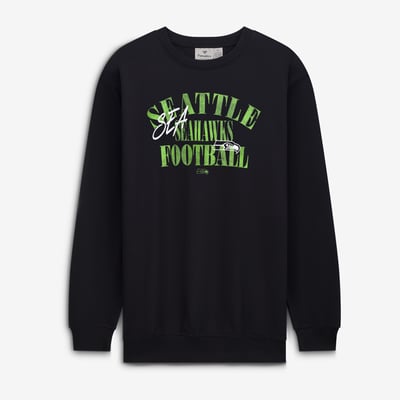 Seattle Seahawks Fanatics Big & Tall Relaxed Halftime Lead Sweatshirt - Black
