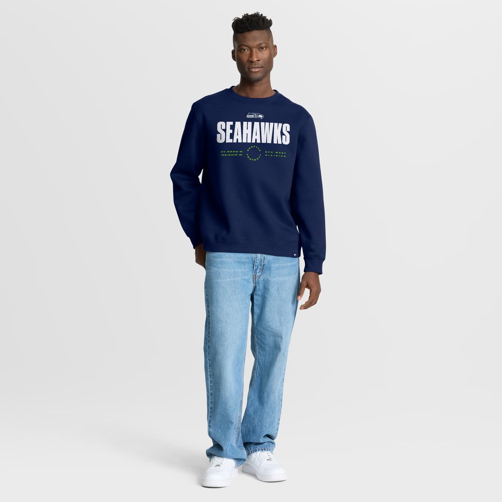 Seattle Seahawks Fanatics Direct Handoff Legacy Pullover Sweatshirt - College Navy