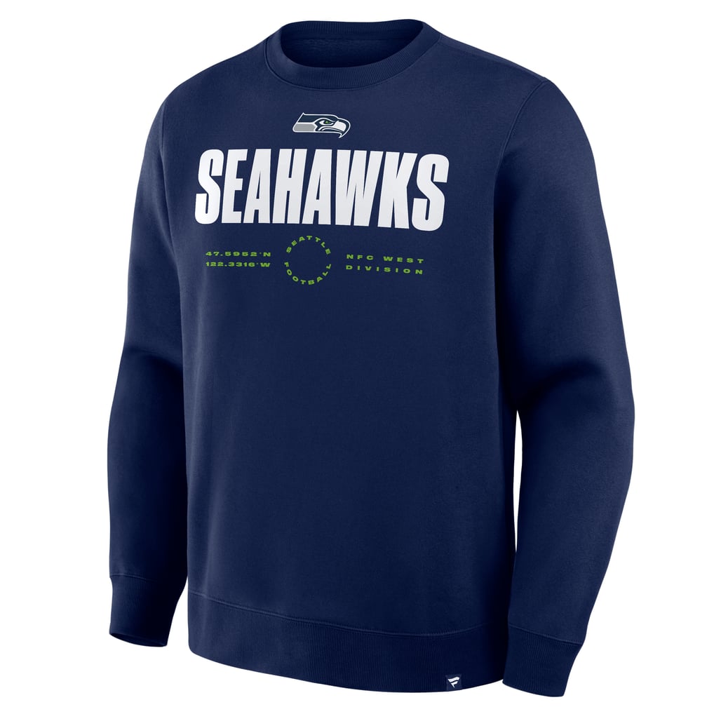 Seattle Seahawks Fanatics Direct Handoff Legacy Pullover Sweatshirt - College Navy