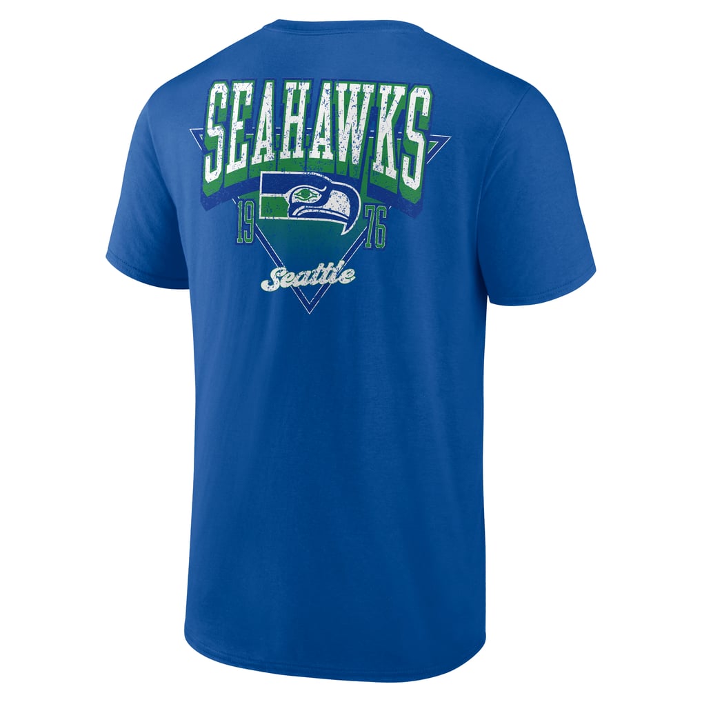Seattle Seahawks Fanatics Never Over T-Shirt - Royal display picture 2