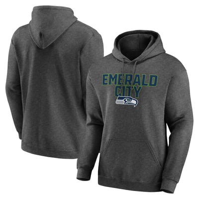 Seattle Seahawks Victory Earned Pullover Hoodie - Heathered Charcoal