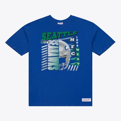 Seattle Seahawks Mitchell & Ness Core Essentials Street Graphic T-Shirt - Royal
