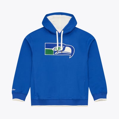 Seattle Seahawks Mitchell & Ness Premium Essentials Heavyweight Fleece Hoodie - Royal