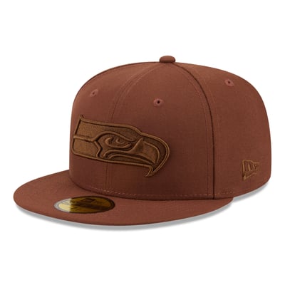 Seattle Seahawks New Era Color Pack 59FIFTY Fitted Hat - Brown