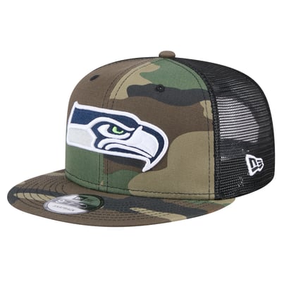 Seattle Seahawks New Era  Main Trucker 9FIFTY Snapback Hat - Camo