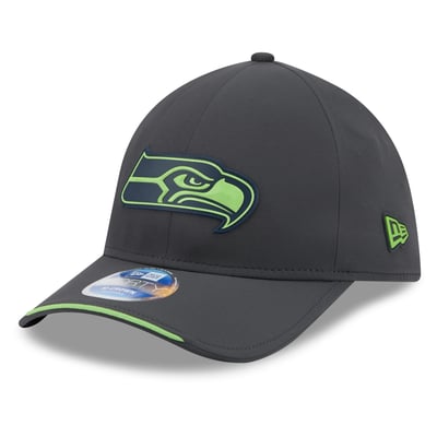 Seattle Seahawks New Era 2026 Sideline Cold Weather  9FORTY M-Crown Adjustable Hat - Charcoal