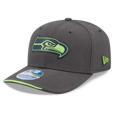 Seattle Seahawks New Era 2026 Sideline Cold Weather  9SEVENTY Adjustable Hat - Charcoal