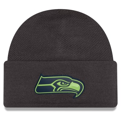 Seattle Seahawks New Era 2026 Sideline Cold Weather  Skully Knit Hat - Charcoal