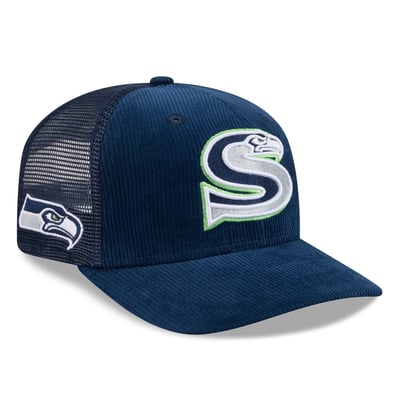 Seattle Seahawks New Era Deceptor 9SEVENTY Adjustable Hat - College Navy