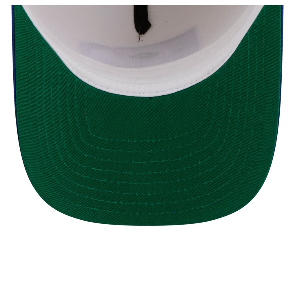 Men's Seattle Seahawks New Era Cream/Royal Rear Wordmark A-Frame 9FIFTY ...