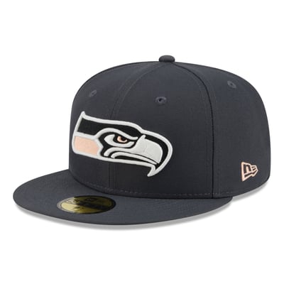 Seattle Seahawks New Era Fall Glow 59FIFTY Fitted Hat - Gray