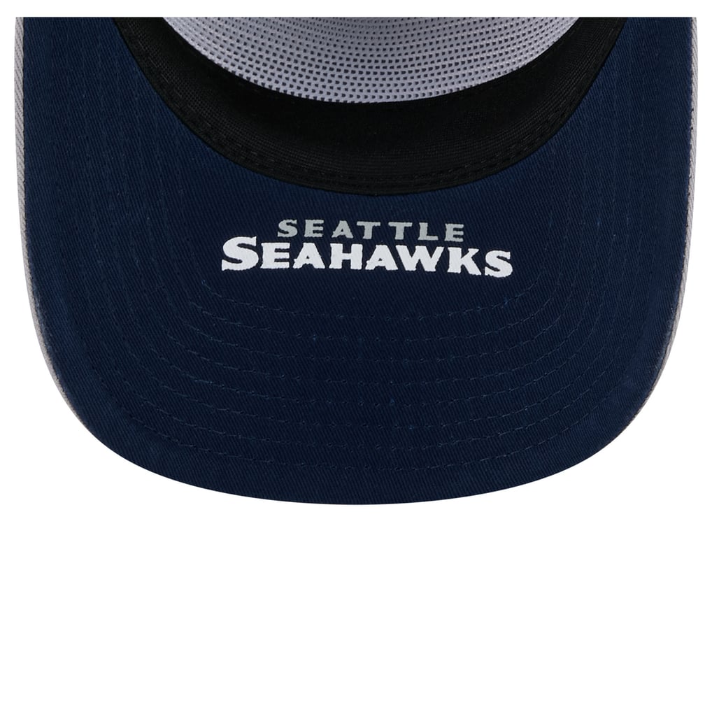 Seattle Seahawks New Era Patch 19TWENTY Adjustable Hat - Gray