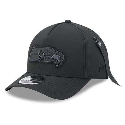 Seattle Seahawks New Era x Alpha Industries A-Frame 9FORTY Adjustable Hat - Black