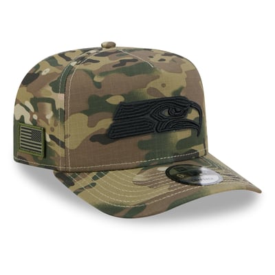 Seattle Seahawks New Era x BJ Betts 2026 Salute To Service 9FIFTY A-Frame Snapback Hat - Camo