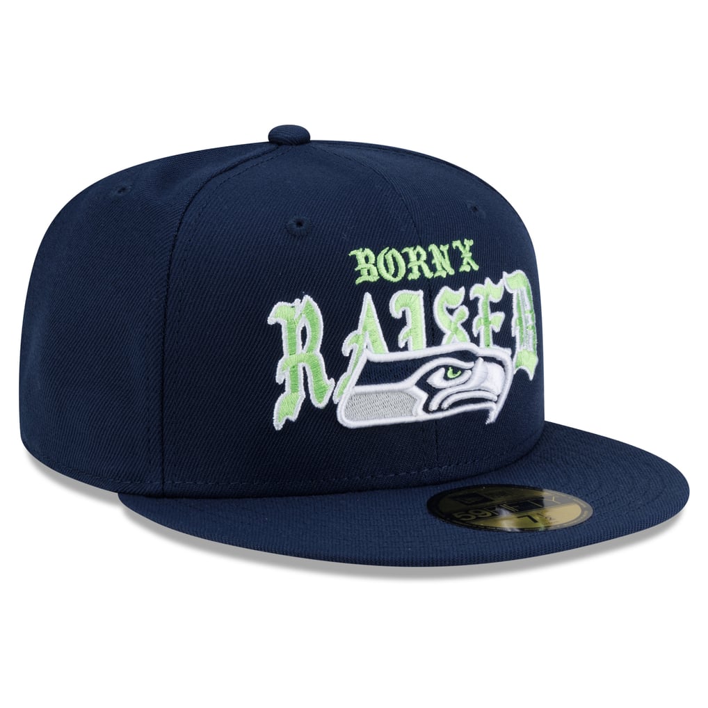 Men's New Era x Born x Raised College Navy Seattle Seahawks 59FIFTY ...