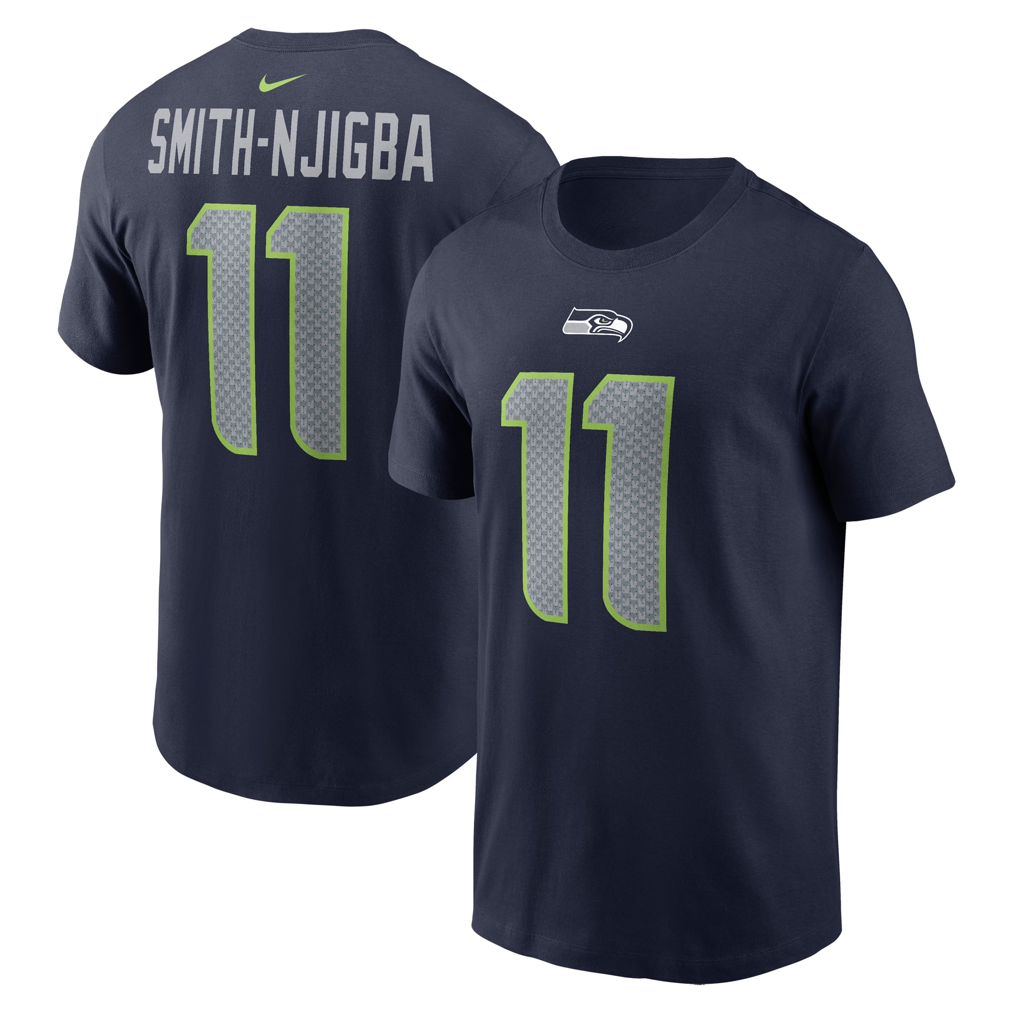 Represent Number 18 Jaxon Smith-Njigba Seattle Seahawks Nike Name & Number T-Shirt - Navy