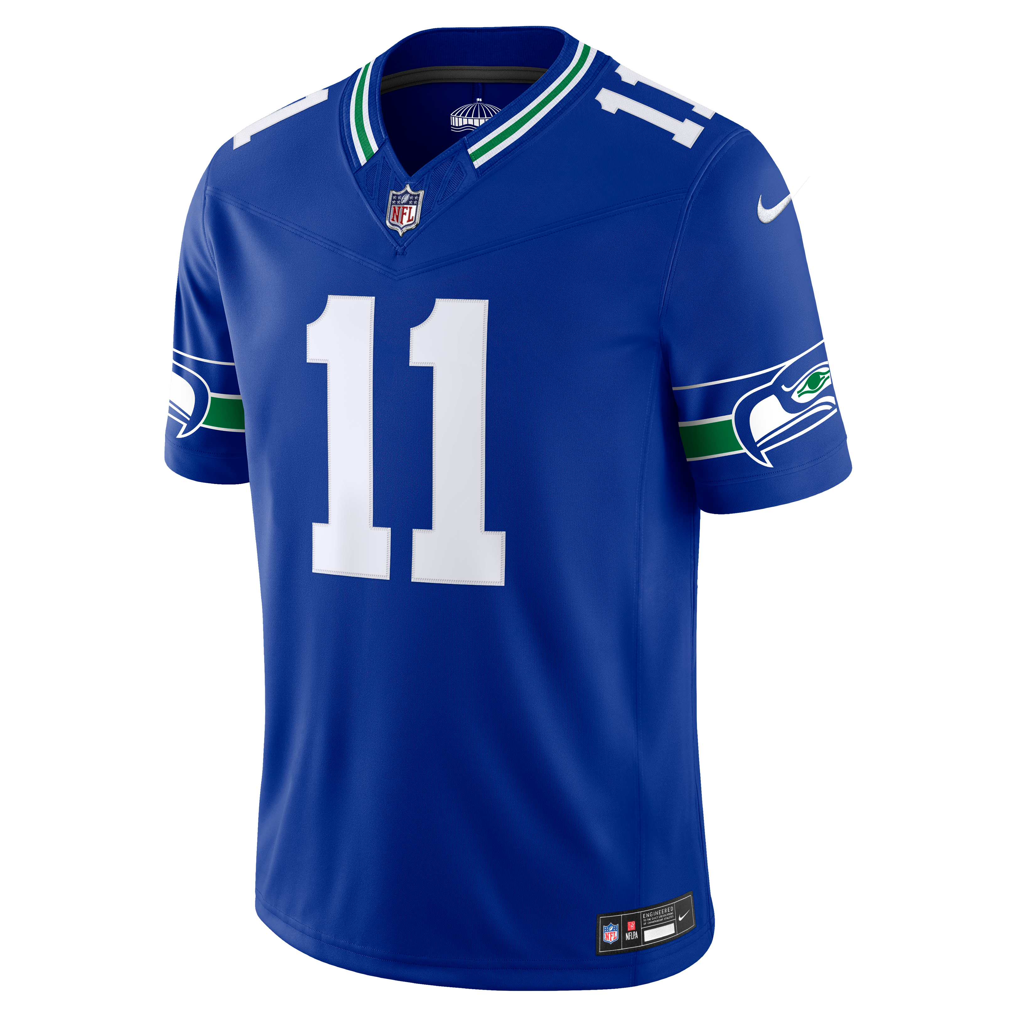 Jaxon Smith Njigba Seattle Seahawks Alternate Vapor F.U.S.E. Stitched Limited Jersey Royal