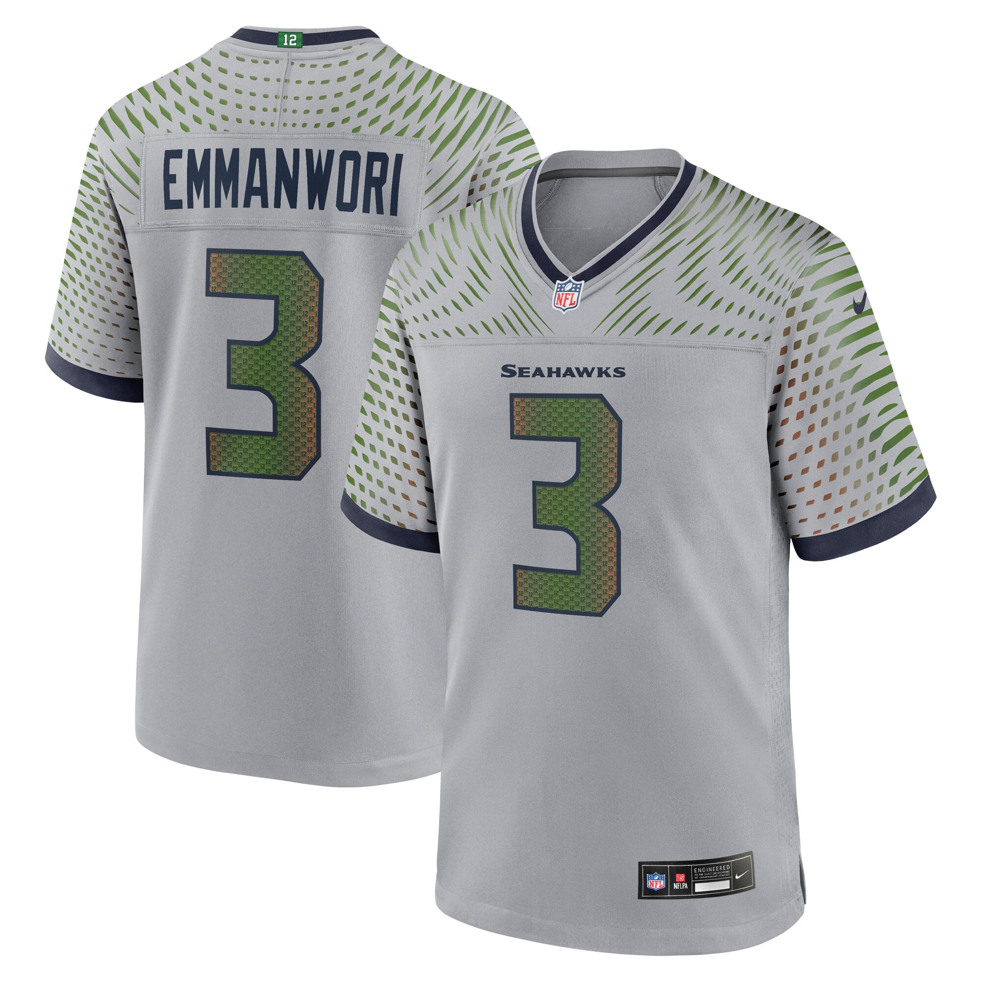 Men's Nike Nick Emmanwori Gray Seattle Seahawks Rivalries Collection ...