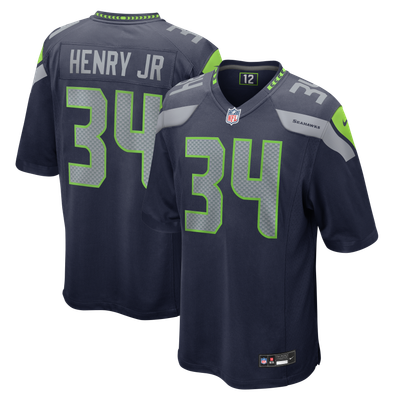 Robert Henry Jr Seattle Seahawks Nike Team Game Jersey - College Navy