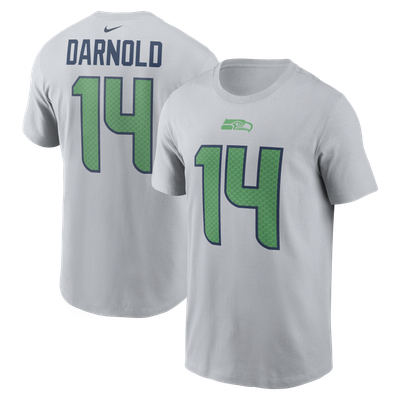 Sam Darnold Seattle Seahawks Nike Rivalries Collection Player Name & Number T-Shirt - Wolf Gray