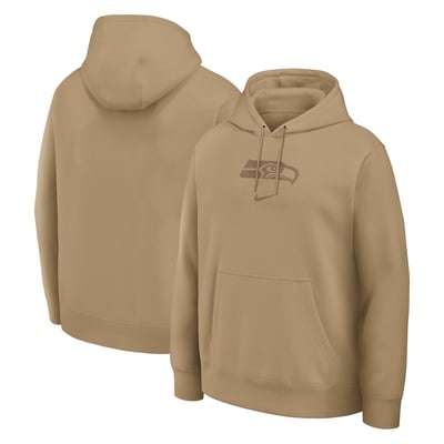 Seattle Seahawks Nike Washed Club Fleece Pullover Sweatshirt - Tan