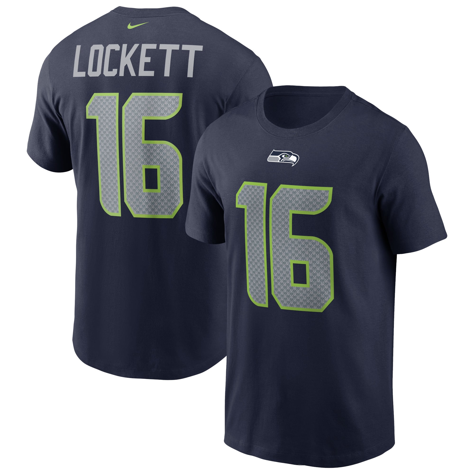 Men's Nike Tyler Lockett College Navy Seattle Seahawks Name