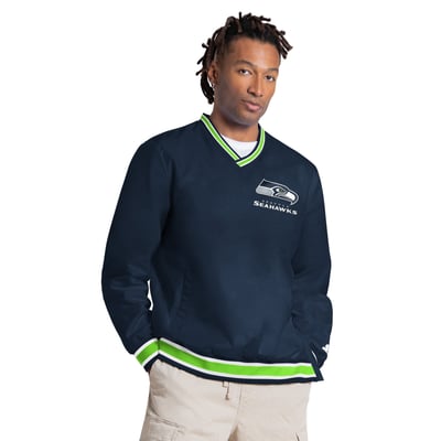 Jaxon Smith-Njigba Seattle Seahawks Starter Player Layer V-Neck Pullover - College Navy