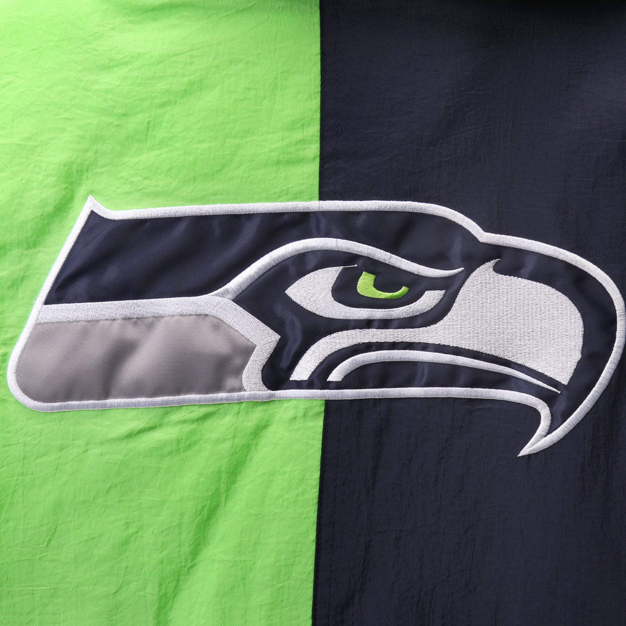 Men's Starter Neon Green/College Navy Seattle Seahawks Knockout