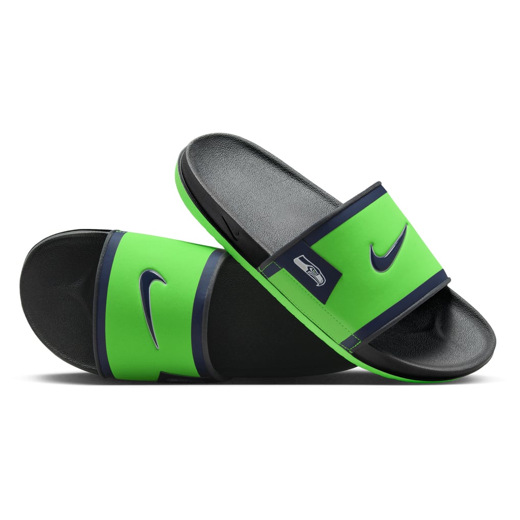 Nike Offcourt Slide Sandal Seattle Seahawks Mens Size 11 Cushioned Strap Black Nike Offcourt Slide Sandal Seattle Seahawks Mens Size 11  main image 2