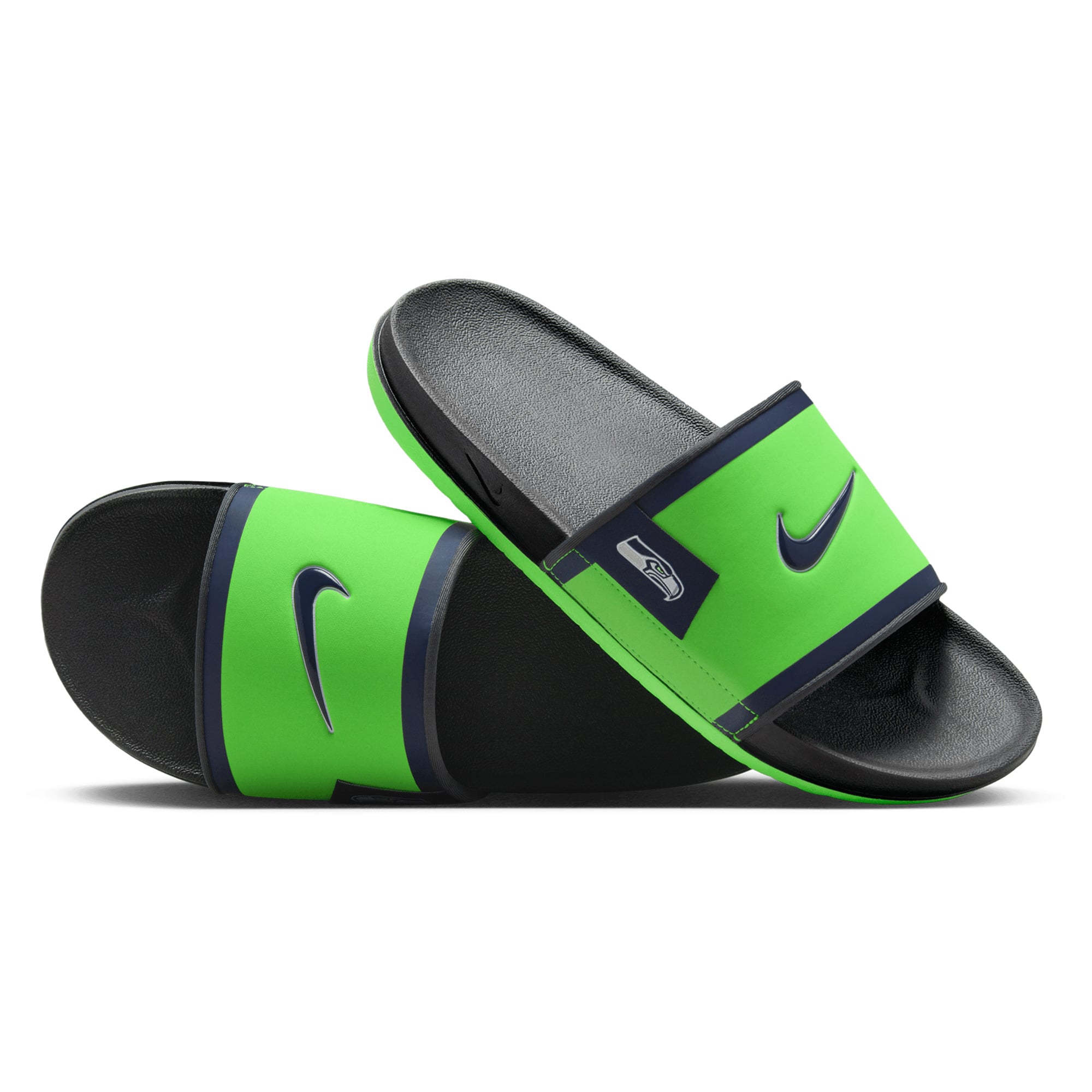 Nike Seattle Seahawks 2024 Off-Court Slide Sandals display picture 1