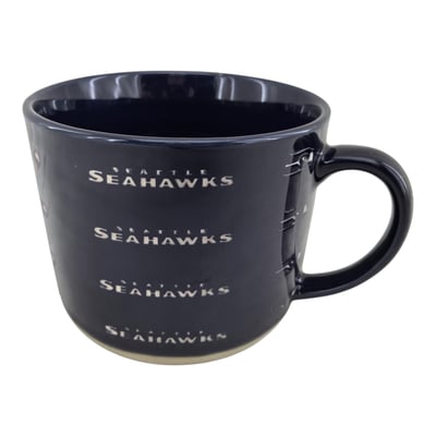 Seattle Seahawks Pegasus 17oz. Tonal Logo Sand Blasted Mug