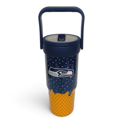 Seattle Seahawks Pegasus 32oz. Ice Cream Logo Cone Stainless Steel ProCarry Tumbler