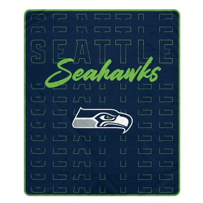 Seattle Seahawks Pegasus Echo Script Fade 50" x 60" Ultra Soft Throw Blanket