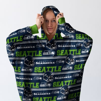 Seattle Seahawks Pegasus Wave Ultra Soft Fan Cape