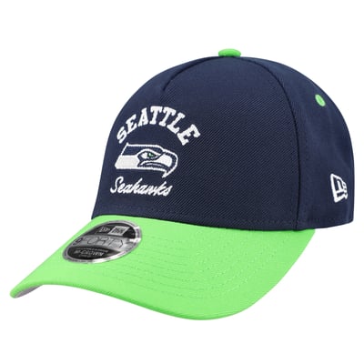 Seattle Seahawks New Era Preschool Arch 9FORTY A-Frame M-Crown Adjustable Hat - College Navy