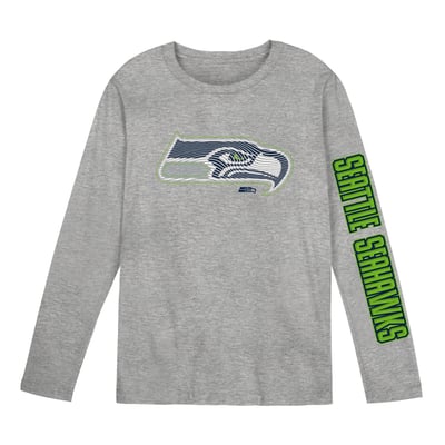 Seattle Seahawks Outerstuff Preschool Air Raid Long Sleeve T-Shirt - Heather Gray