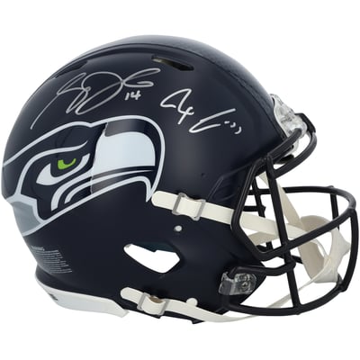Sam Darnold & Jaxon Smith-Njigba Seattle Seahawks Autographed Fanatics Authentic Super Bowl LX Champions Riddell Speed Authentic Helmet