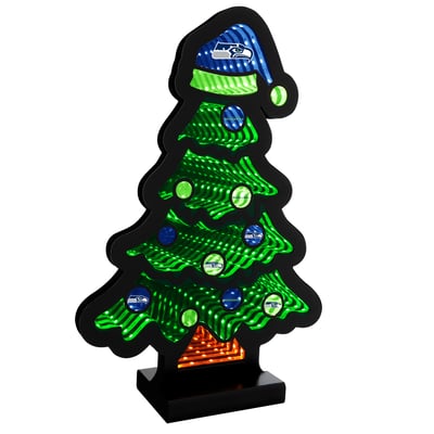 Seattle Seahawks 12" Christmas Tree LED Infinity Light