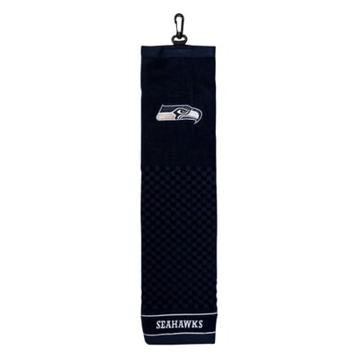 Seattle Seahawks 16" X 22" Tri-Fold Embroidered Scrubber Golf Towel