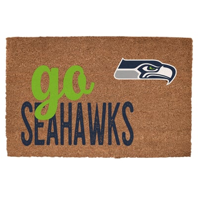 Seattle Seahawks 20" x 30" Go Team Coir Door Mat

