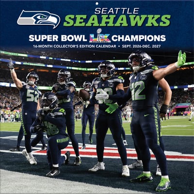 Seattle Seahawks 2027 12” x 12” Team Wall Calendar