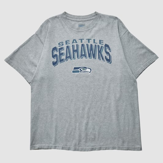 Seattle Seahawks Reebok 2000s T-shirt - Gray - XL by Fanatics Real Vintage